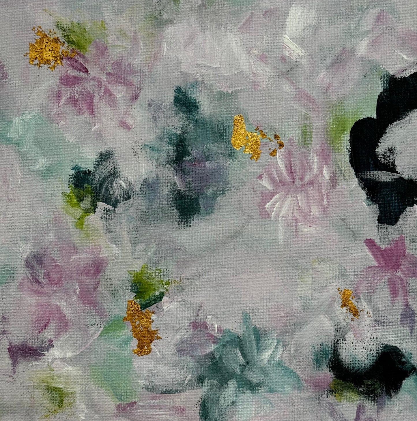 Original Acrylic Painting 'Bought Myself Flowers'