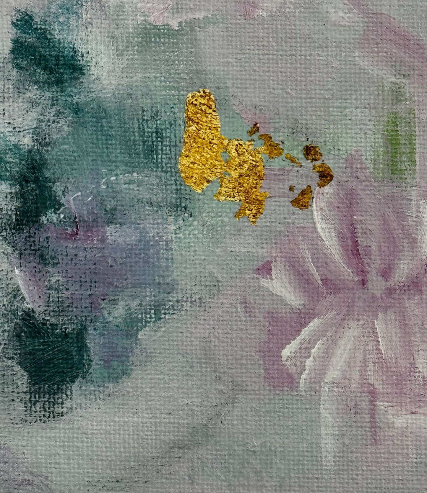 Original Acrylic Painting 'Flowers in the Haze'